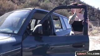 Big booty slave bound and ass fucked outdoors - Ivy Lebelle