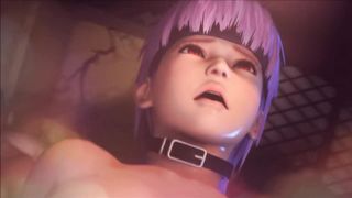 Ayane in Trouble anime (Dead or Alive BDSM Bondage)