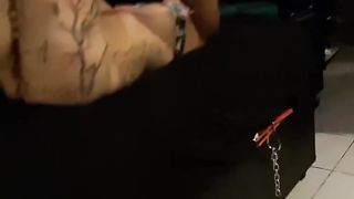 My 1st orgasm & 1st time bein dominated in front of a group of friends