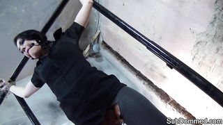 Ballgag sub Whipped and Toyed by Maledom