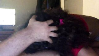 Cute Light Skin Girl Swallows Cum while Gagging on Dick