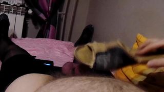 Cock and Ball Torture with Cum