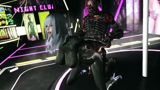 Skyrim Sexy Latex Catsuit Girl X Monster