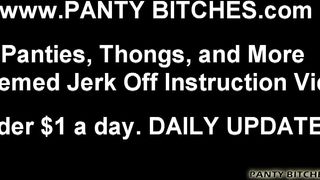 JOI Panties and POV Femdom Jerking Instruction Videos