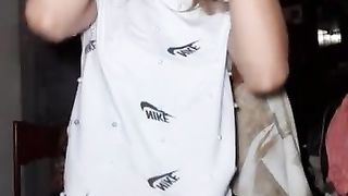 Petite Babe Aisha Guti Bondage and Fucks herself - your Petite Big Ass Blonde