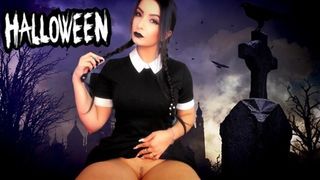 Halloween - WEDNESDAY ADDAMS DRIVING YOU CRAZY TEASING - SEX MACHINE