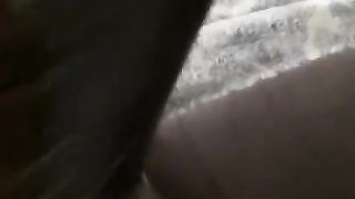 Italian Brunette Fucked on back and Doggystyle in Black Shiny Leather / Latex Leggings