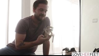 LoveHerFeet - my Boyfriend's Fat Dick Stepson has a Foot Fetish