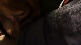 Blowjob in the Car from a Redhead Student - Furiyssh