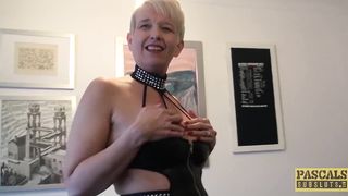 Mature British Whore Anally Drilled Hard before Swallowing