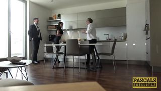 PASCALSSUBSLUTS - Busty Barbara Bieber Gagging on Dom Cock