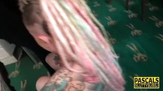 Tattooed sub Fucked Rough