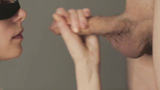 His Uncut Cock came 5 Times Today. Torture Time. Foreskin Kinky Blowjob