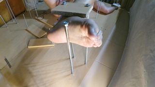Amateur Femdom Feet Tickling Torture. CBT and Handjob Torture