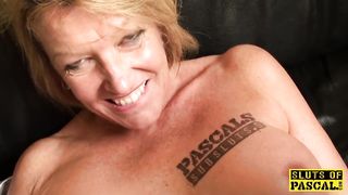 Busty Mature Brit Subs before Cuminmouth