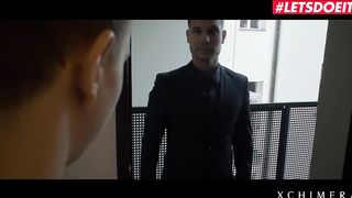 LETSDOEIT - Beautiful Young Couple Romantic Bondage and ANAL SEX