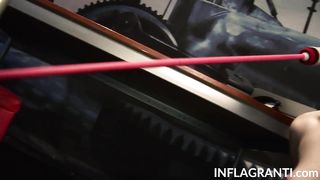 Redhead Secretary getting Pounded by Fucking Machine