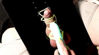 TOURTURE BOARD! you can't Cum until I say (BIG CUM LOAD) Edging his Cock.