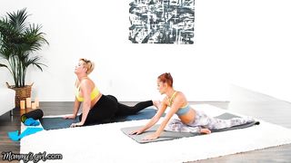 MommysGirl Vanna Bardot has a Hardcore Fingering Yoga Training with Hot MILF Ryan Keely