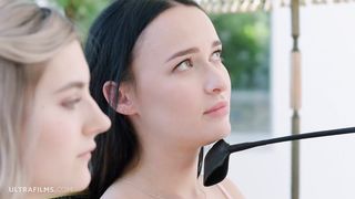 WOWGIRLS HOTTEST Eva Elfie, Sasha Sparrow, Lika Star and Sybil in a Dominating Lesbian Foursome