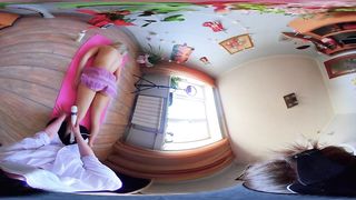 VR 360° Girlfriend does a Relaxing Massage with Electric Massager | Tutoria