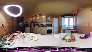 Naked Cooking VR 360 Cooking a Light Breakfast