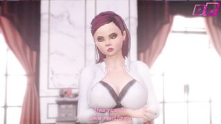 Gave a petboy for his birthday - 3D Shemale MILF fucks Guy