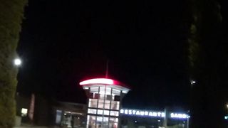 transvestite dildo shemale is sounding in a highway station