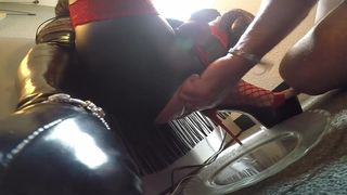 Anal pussy orgasm for mature shemale