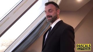 Fetish Submissive Blonde Jerks Dick