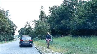 Rubberdoll Monique - rubberwhore hooker on german streets