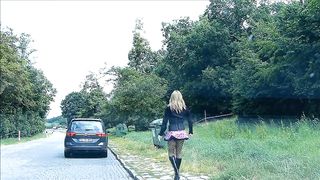 Rubberdoll Monique - rubberwhore hooker on german streets