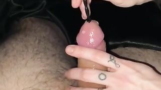 Post Orgasm Sounding with Tenga *ruined Orgasm*