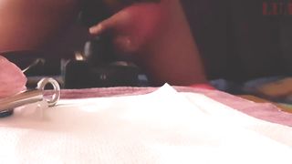 LuAnnA69 caught by voyeur cam while fucking a huge BBC Dildo