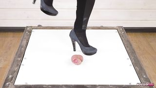 POV Cock Stomp and Cruel Cockcrush in Pumps with Shoejob and Cumshot | Era