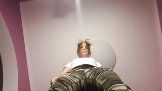 FEMDOM Play with Slave , Small Cock , Strapon, Facesiting