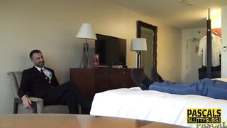 Throated Submissive Gets Fucked and Whipped