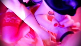 Horny Big Dick in Mouth Fetish MILF Eva Latex Oil Tits Gonzo MILF German Cat Mask Kink Leather Pvc