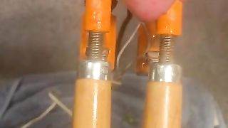 CBT: Torturing my Balls until they Give up the Cum