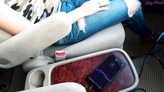 Sound Control Vibrator in Public - no Orgasm, no Fuck, no Cumshot, but Fun