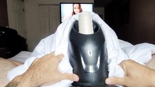 "FEELS SO GOOD ON MY COCK" TOY FUCKS ME GOOD