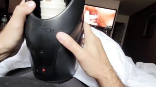 "FEELS SO GOOD ON MY COCK" TOY FUCKS ME GOOD