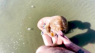 Sandy Beach Slut Gets Showered in Piss Amateur