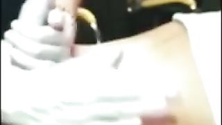 Female Beautician gives very Long and Charming Post-wax Massage.