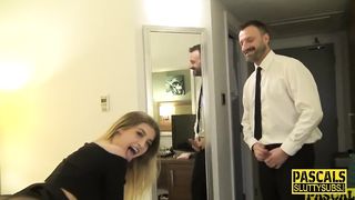 Spanked Submissive Throated and Fucked