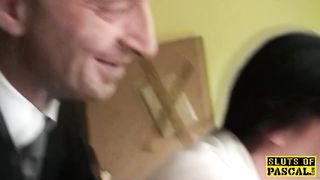 British BBW Sprayed with Cum over her Tits