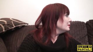 Busty British Redhead Dominated with Roughsex
