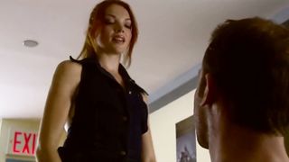 Femdom in Public Red Head Mistress