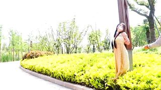 Asian Girls Bound and Gagged China Rope Bondage Shibari Outdoor Public