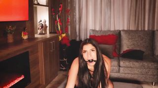 BDSM Hard Spankings make me so Horny, Candle in my Breast Tattooed Sexy Girl